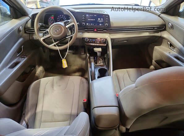 5NPLM4AG4MH046332 2021 HYUNDAI ELANTRA Gray Առջևի վահանակի տեսք