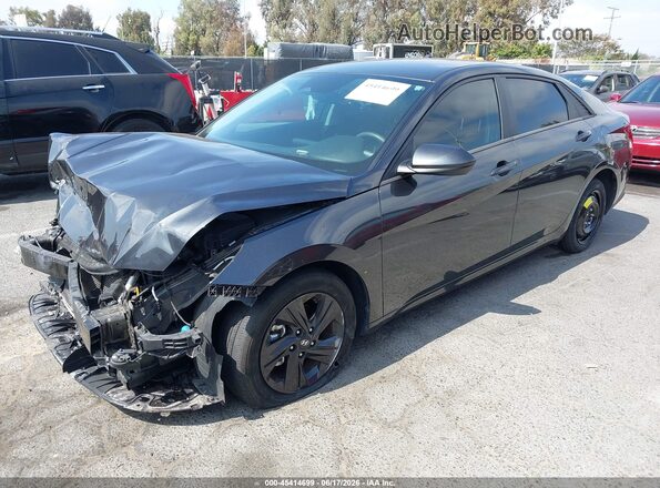 5NPLM4AG4PH090805 2023 HYUNDAI ELANTRA Gray წინა მარცხენა ხედი სამი მეოთხედიდან