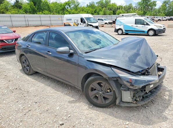 5NPLM4AG5MH004395 2021 HYUNDAI ELANTRA Gray Przód prawy