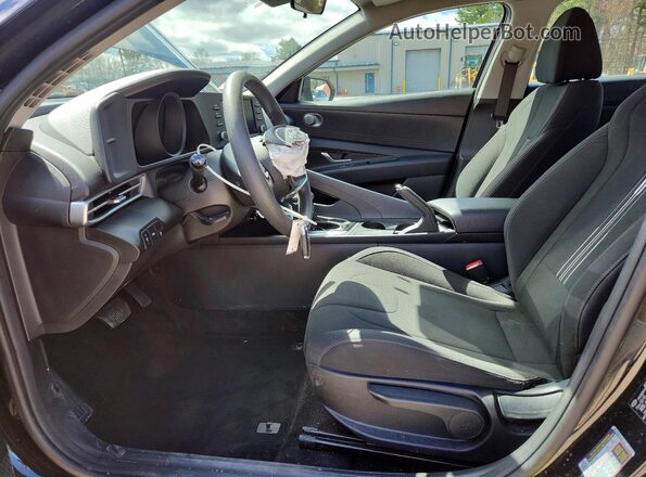 5NPLM4AG5MH008527 2021 HYUNDAI ELANTRA Black Front interior view