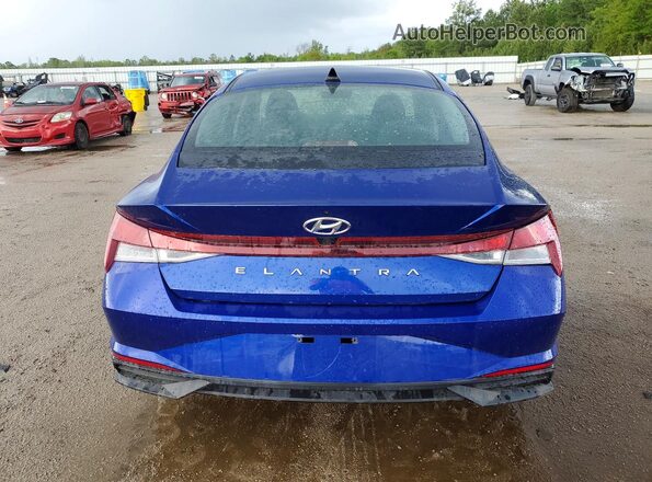 5NPLM4AG5PH100192 2023 HYUNDAI ELANTRA Blue Rear view