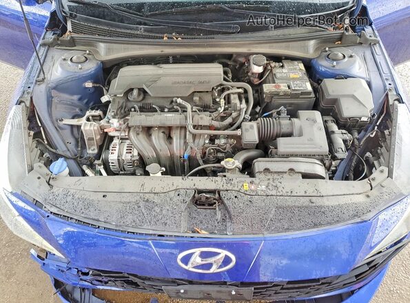 5NPLM4AG5PH100192 2023 HYUNDAI ELANTRA Blue Rear interior view