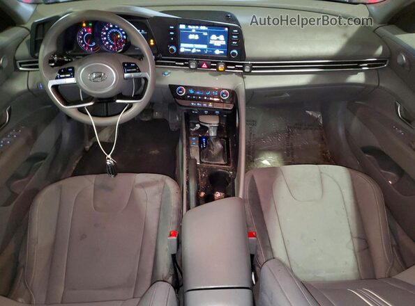 5NPLM4AG6MH019486 2021 HYUNDAI ELANTRA Red Առջևի վահանակի տեսք