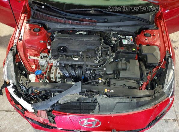 5NPLM4AG6MH019486 2021 HYUNDAI ELANTRA Red Սալոնի հետևի տեսք