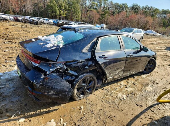 5NPLM4AG6MH040659 2021 HYUNDAI ELANTRA Черный Задняя правая четверть