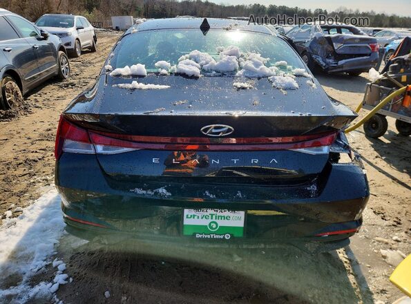 5NPLM4AG6MH040659 2021 HYUNDAI ELANTRA Черный Вид сзади