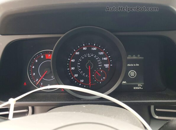 5NPLM4AG6NH084498 2022 HYUNDAI ELANTRA Черный Вид щитка приборов