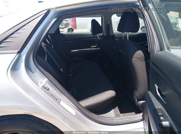 5NPLM4AG7MH028519 2021 HYUNDAI ELANTRA Silver Widok naklejki z numerem VIN