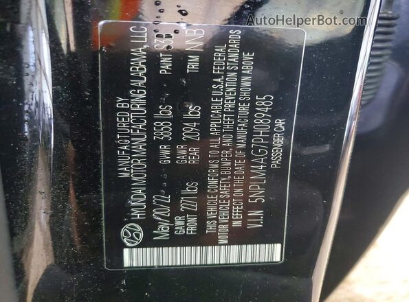 5NPLM4AG7PH089485 2023 HYUNDAI ELANTRA Black Շարժիչի բաժամունքի տեսք