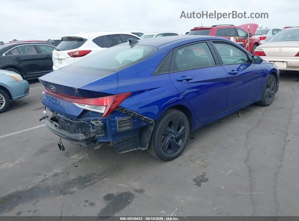 5NPLM4AG8MH013740 2021 HYUNDAI ELANTRA Blue უკანა მარჯვენა