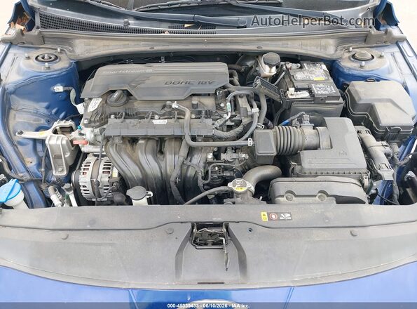 5NPLM4AG8MH013740 2021 HYUNDAI ELANTRA Blue უკანა ხედი