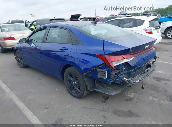 5NPLM4AG8MH013740 2021 HYUNDAI ELANTRA Blue უკანა მარცხენა