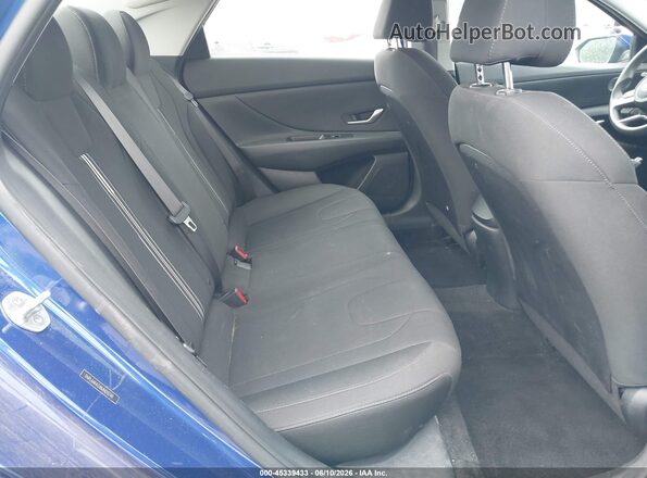 5NPLM4AG8MH013740 2021 HYUNDAI ELANTRA Blue VIN კოდის სტიკერის ხედი
