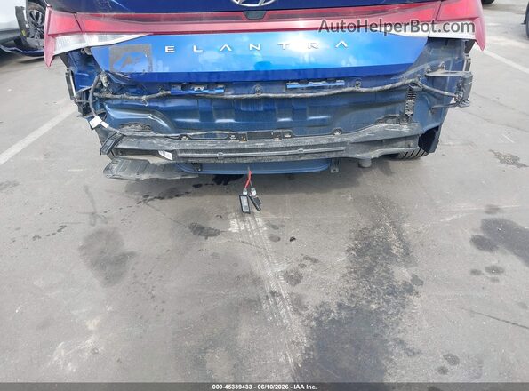 5NPLM4AG8MH013740 2021 HYUNDAI ELANTRA Blue წინა ხედი