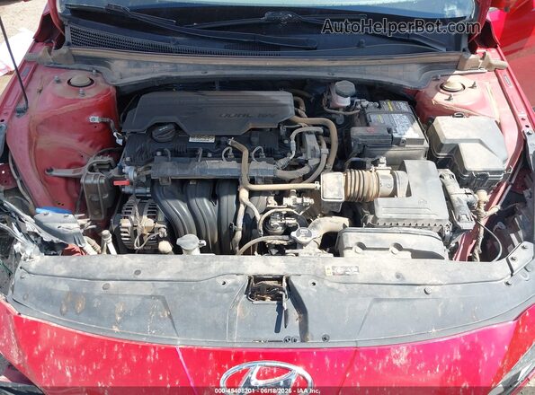 5NPLM4AG8NH081845 2022 HYUNDAI ELANTRA Red უკანა ხედი