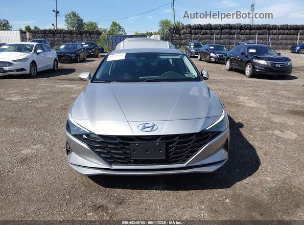 5NPLM4AG9MH006392 2021 HYUNDAI ELANTRA Silver Widok zestawu wskaźników