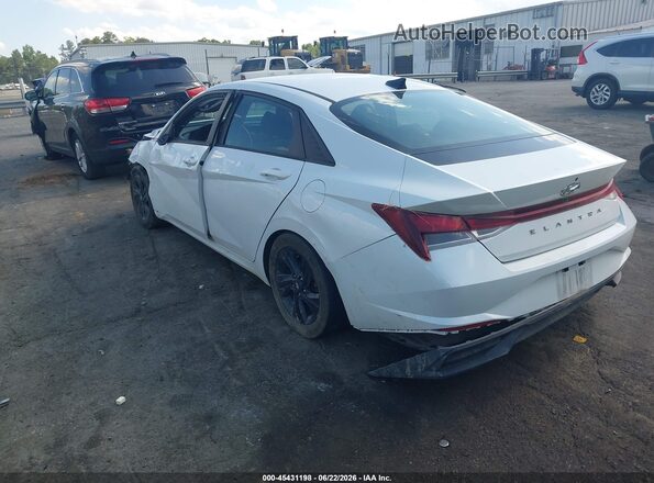 5NPLM4AGXMH010323 2021 HYUNDAI ELANTRA White უკანა მარცხენა