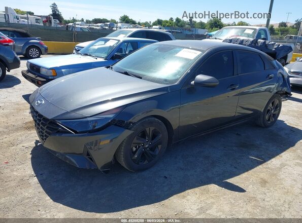 5NPLM4AGXMH033410 2021 HYUNDAI ELANTRA Black Przód lewy