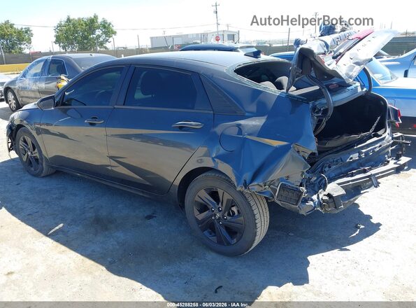 5NPLM4AGXMH033410 2021 HYUNDAI ELANTRA Black Tył lewy