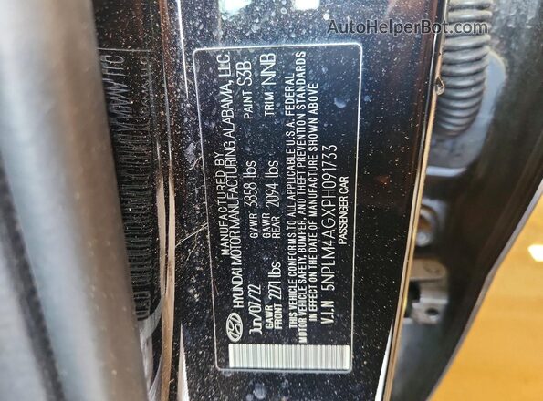5NPLM4AGXPH091733 2023 HYUNDAI ELANTRA Черный Вид подкапотного пространства