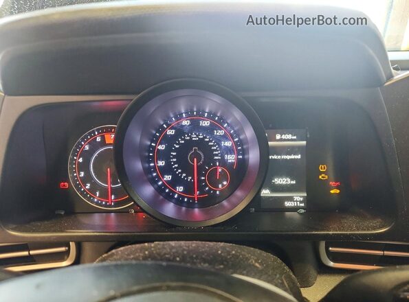 5NPLM4AGXPH091733 2023 HYUNDAI ELANTRA Черный Вид щитка приборов