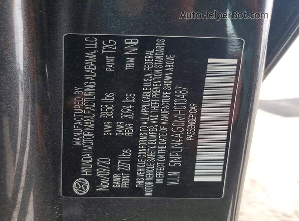 5NPLN4AG0MH010487 2021 HYUNDAI ELANTRA Gray Widok komory silnika