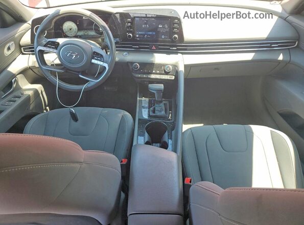 5NPLN4AG0MH020968 2021 HYUNDAI ELANTRA Red Vista del salpicadero