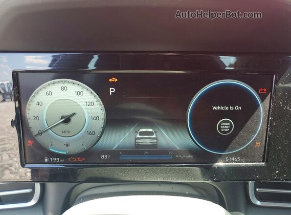 5NPLN4AG0MH020968 2021 HYUNDAI ELANTRA Red Vista del cuadro de instrumentos