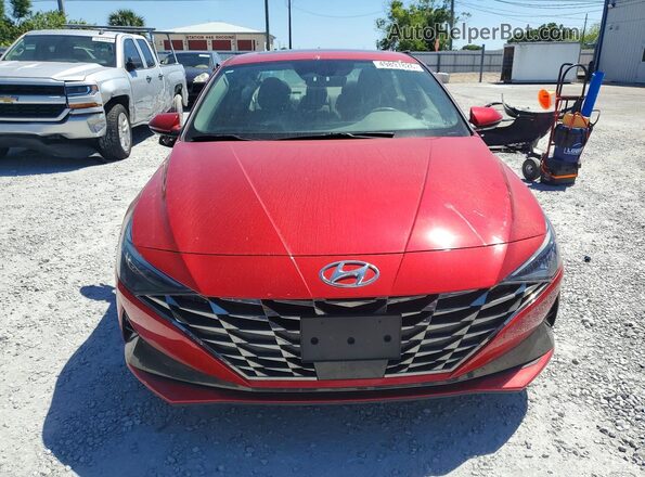5NPLN4AG0MH020968 2021 HYUNDAI ELANTRA Red Vista frontal