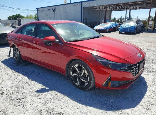 5NPLN4AG0MH020968 2021 HYUNDAI ELANTRA Red Delantero derecho