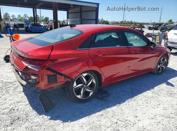 5NPLN4AG0MH020968 2021 HYUNDAI ELANTRA Red Trasero derecho