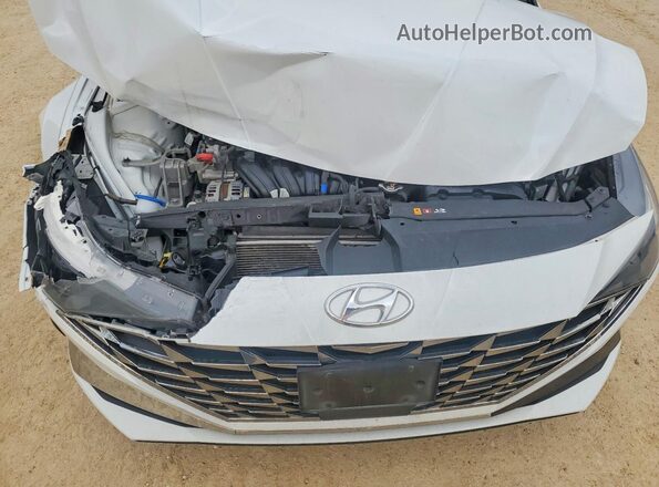 5NPLN4AG0MH026558 2021 HYUNDAI ELANTRA Белый Вид задней части салона