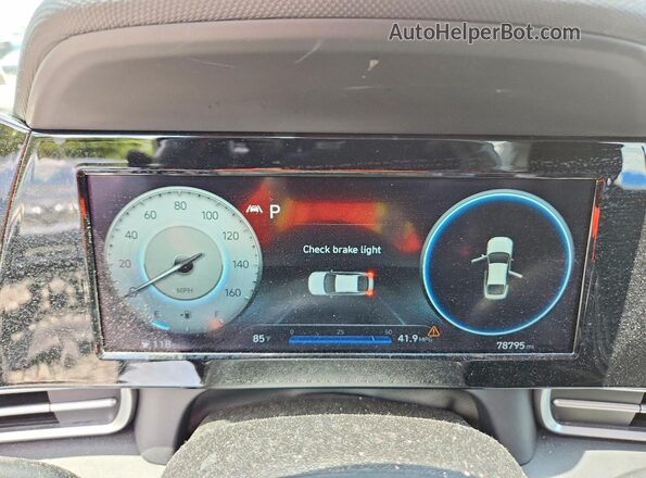 5NPLN4AG1MH014757 2021 HYUNDAI ELANTRA Silver Instrument cluster view