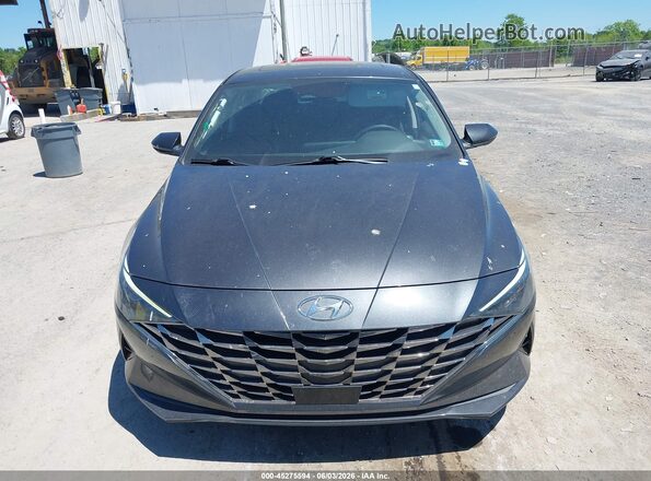 5NPLN4AG1MH030036 2021 HYUNDAI ELANTRA Gray Widok zestawu wskaźników
