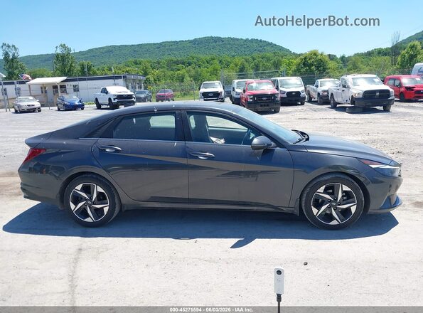 5NPLN4AG1MH030036 2021 HYUNDAI ELANTRA Gray Widok wnętrza z tyłu