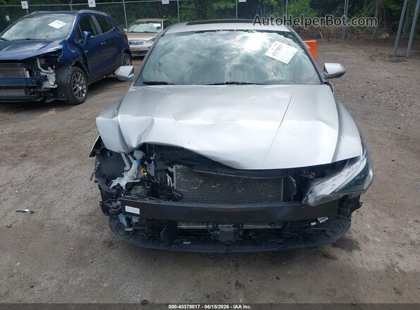 5NPLN4AG1MH035575 2021 HYUNDAI ELANTRA Silver Սարքավորումների վահանակի տեսք