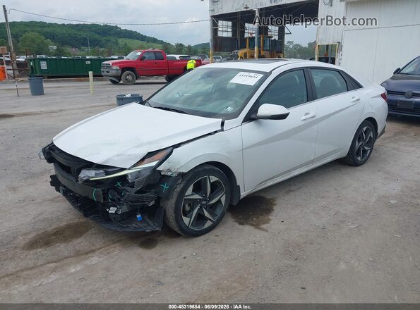 5NPLN4AG1NH056489 2022 HYUNDAI ELANTRA White Przód lewy