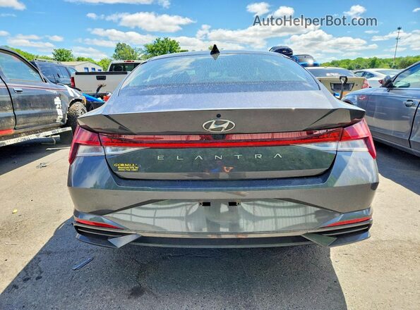 5NPLN4AG1NH074443 2022 HYUNDAI ELANTRA Charcoal Հետևի տեսք