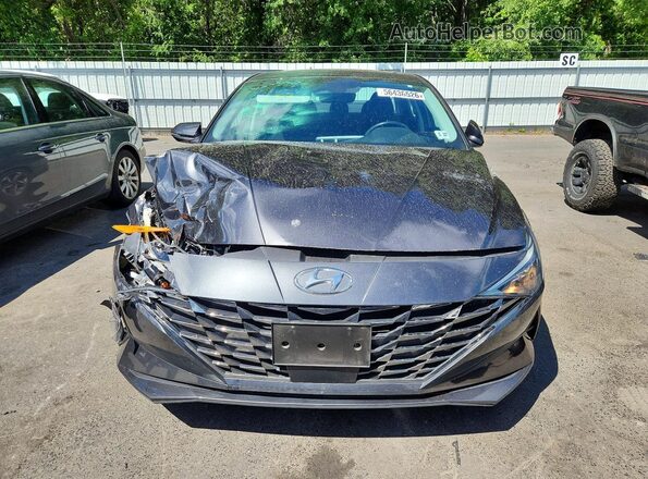 5NPLN4AG1NH074443 2022 HYUNDAI ELANTRA Charcoal Դիմացի տեսք