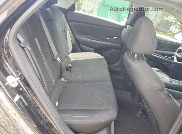 5NPLN4AG4NH056146 2022 HYUNDAI ELANTRA Black Հետևի նստատեղերի տեսք