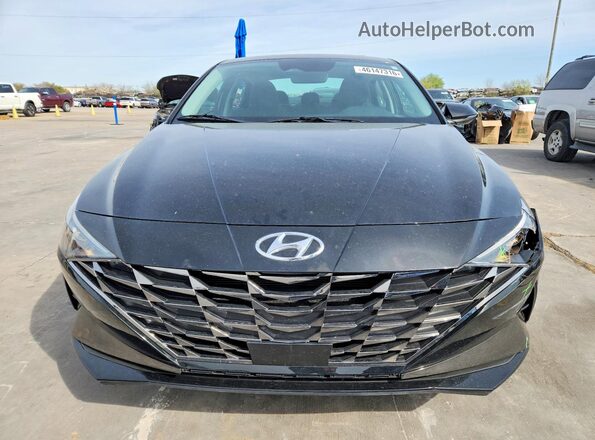 5NPLN4AG5NH062750 2022 HYUNDAI ELANTRA Black წინა ხედი