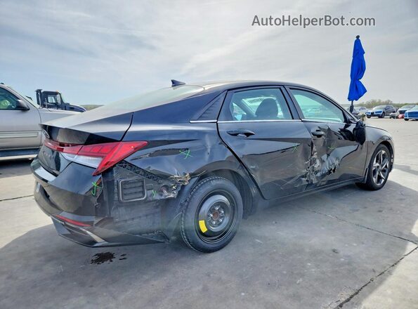 5NPLN4AG5NH062750 2022 HYUNDAI ELANTRA Black უკანა მარჯვენა
