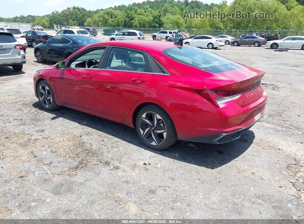 5NPLN4AG7MH039467 2021 HYUNDAI ELANTRA Красный Задняя левая четверть