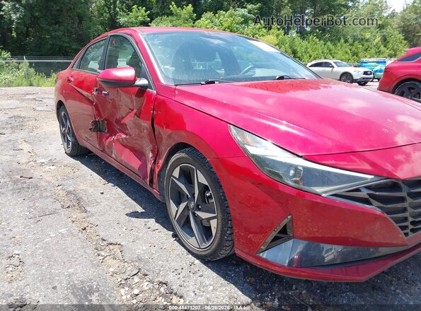 5NPLN4AG7MH039467 2021 HYUNDAI ELANTRA Красный Вид спереди