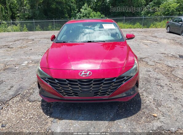5NPLN4AG7MH039467 2021 HYUNDAI ELANTRA Красный Вид щитка приборов