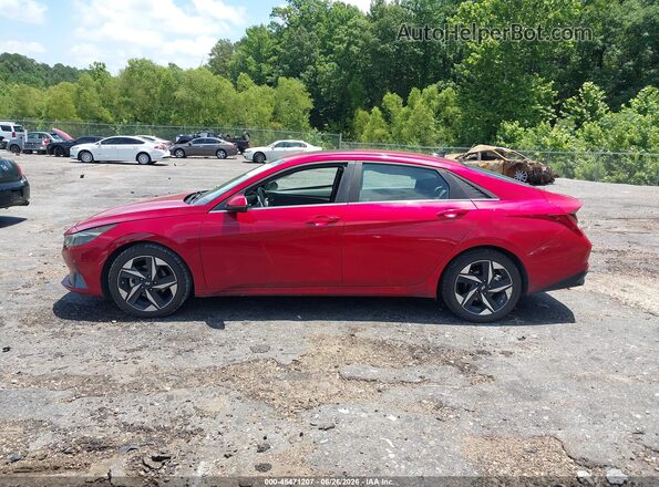 5NPLN4AG7MH039467 2021 HYUNDAI ELANTRA Красный Панорамный вид салона 360°