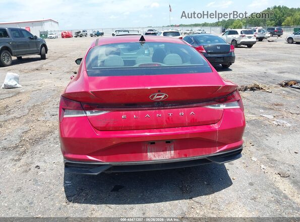 5NPLN4AG7MH039467 2021 HYUNDAI ELANTRA Красный 