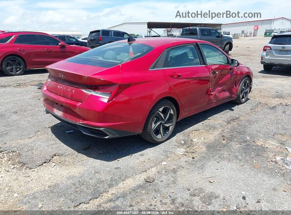 5NPLN4AG7MH039467 2021 HYUNDAI ELANTRA Красный Задняя правая четверть