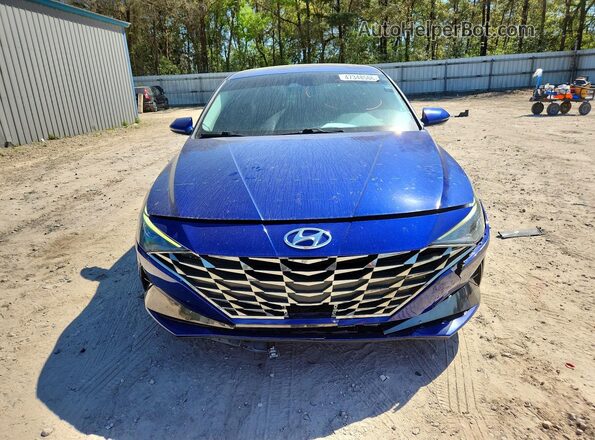 5NPLN4AG8MH023701 2021 HYUNDAI ELANTRA Blue Դիմացի տեսք