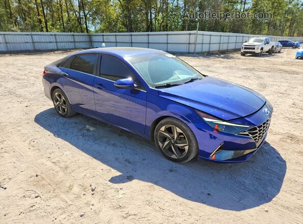 5NPLN4AG8MH023701 2021 HYUNDAI ELANTRA Blue Առջևի աջ
